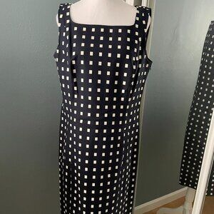 Ann Taylor Blue and White Dress